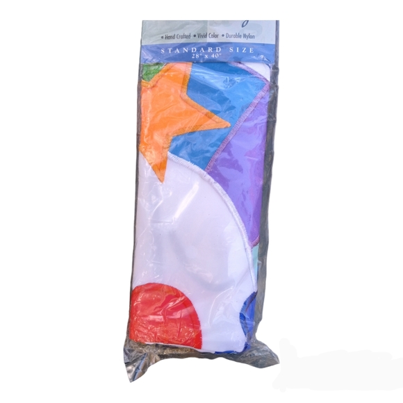 Large Snowman Welcome Applique Flag #3081 Snuggly Snowman - Picture 6 of 9